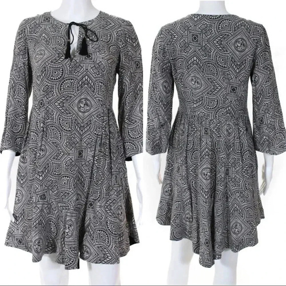 Twelfth Street by Cynthia Vincent Tassel Tie A-Line Dress Size Small - Picture 2 of 15